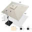Parasol rectangulaire en porte-à-faux 10 pi x 12 pi Gardette-585595020-645168444