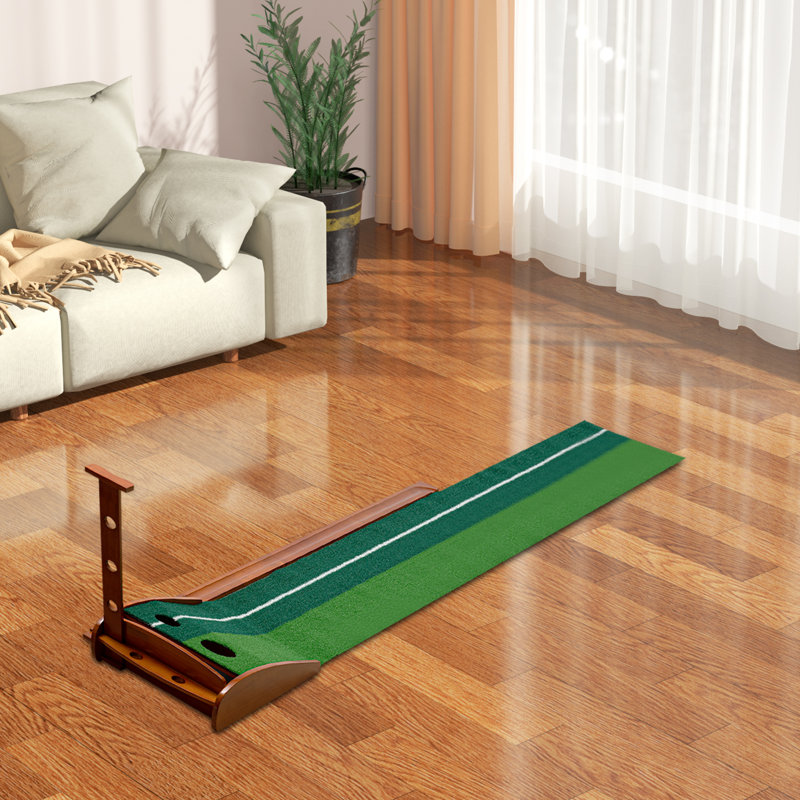 Parcours de golf intérieur pliable avec green et ligne de visée