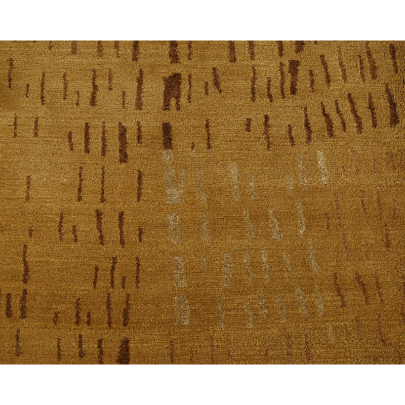 Prati Abstract Area Rug in Brown/Gold, Rectangle 10' x 14'