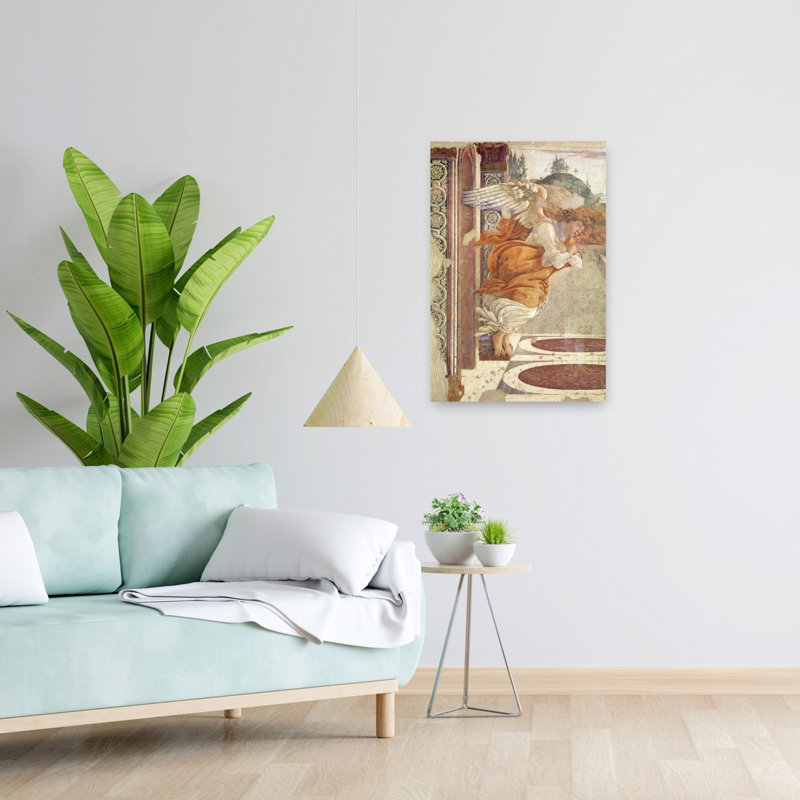 The Annunciation, Detail Of The Angel, 1481 Contemporary Wall Art Print, 60.96cm H x 40.64cm W
