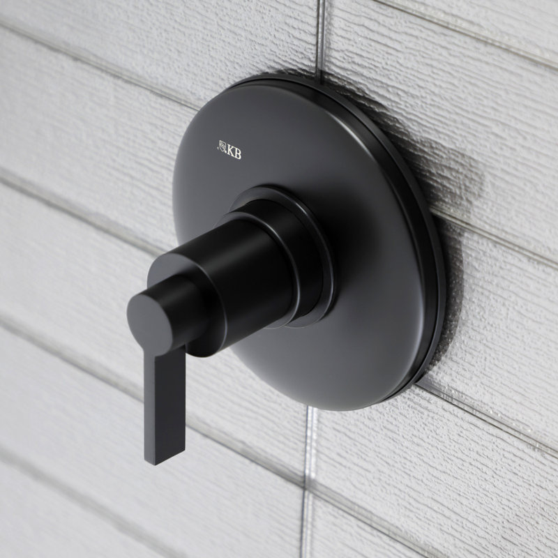 Kingston Brass NuvoFusion Single-Handle Volume Control, Matte Black
