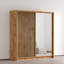 Armoire à portes coulissantes avec deux tringles suspendues London - armoire de 85 pouces