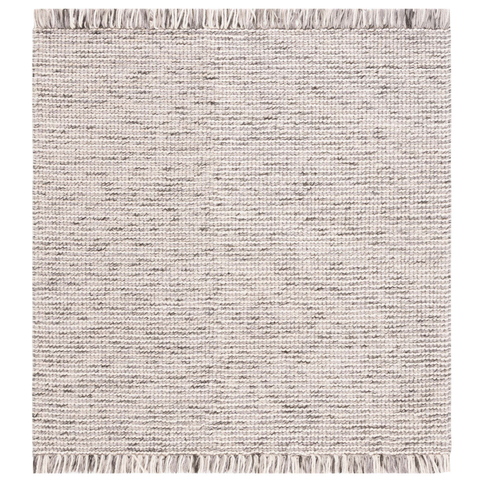Kava Grey Black Rug, Square 6'
