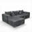 Boneless Oversized 108" Boneless Sectional Sofa, Modular Couch with Reversible Chaise & Ottoman for Flexible Living Room-1785683356-1785635893