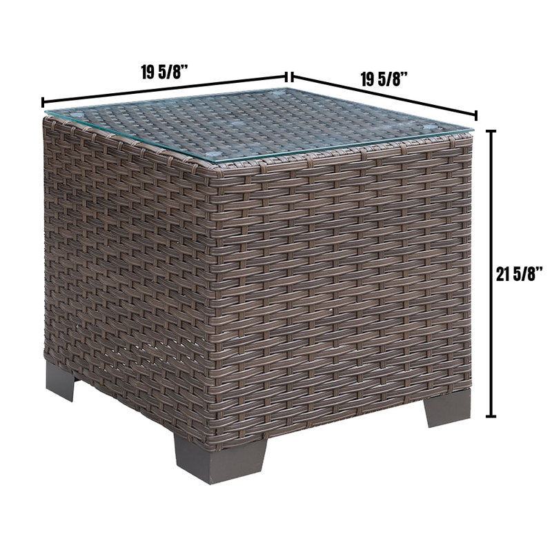Sheard Square Outdoor Coffee Table , 19.625'' in. W 19.58'' in. D