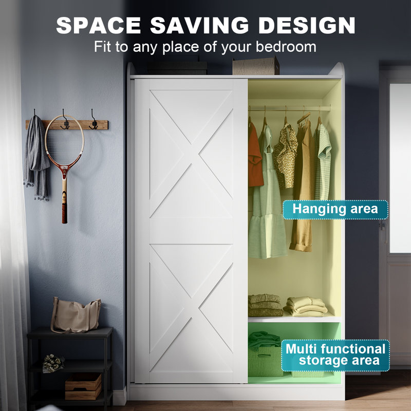 Feller Manufactured Wood Wardrobe