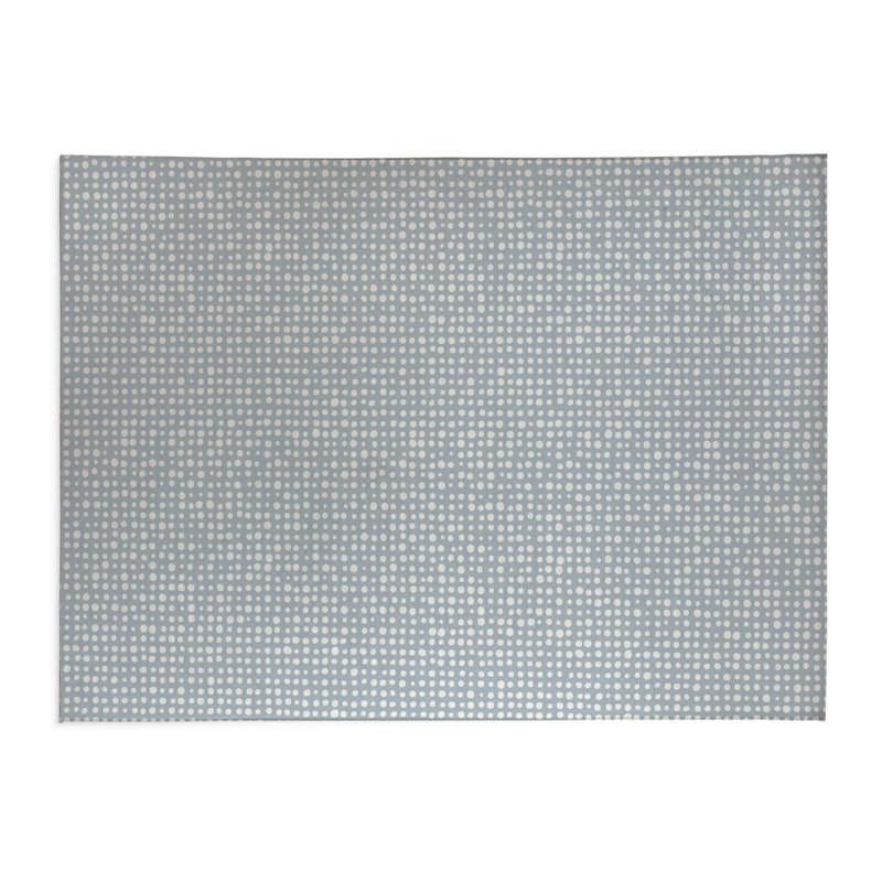 Assorted Dots Activity Mat, Slate Blue/Blue, Rectangle 5' x 7'