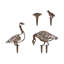 Ensemble d'objets de jardin décoratifs peints à la main (4 pièces), finition antique | 100% métal, épaisseur 1,5 mm | Dimensions incluses: 17,7 po x 14,6 po x 3,9 po, 11,4 po x 19,7 po, 3,9 po x 6,7 po, 5,9 po x 6,3 po | Aucun assemblage requis, art unique pour la décoration intérieure et extérieure-1444980652