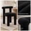 Ensemble de 6 chaises de salle à manger rembourrées modernes H 18,5 po avec pieds en bois massif-121502680-129068653