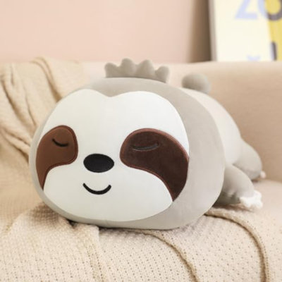 Peluche paresseux lesté, animal en peluche paresseux lesté, peluche mignonne, paresseux, paresseux, jouet pour enfants, brun, 9,8 po, 0,8 lb