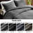 Twin/Twin Xl 2Pcs Comforter In Grey, 100% Cotton Twill Washed, Softness, All , Versatile Design For Any Decor, Standard 100 , Oversized Cotton, Cozy Feel, Timeless Elegance,