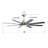 66 Inch Low Profile ABS Ceiling Fan With Dimmable Lights And Smart Remote Control 6 Speed Reversible Noiseless DC Motor For Indoor