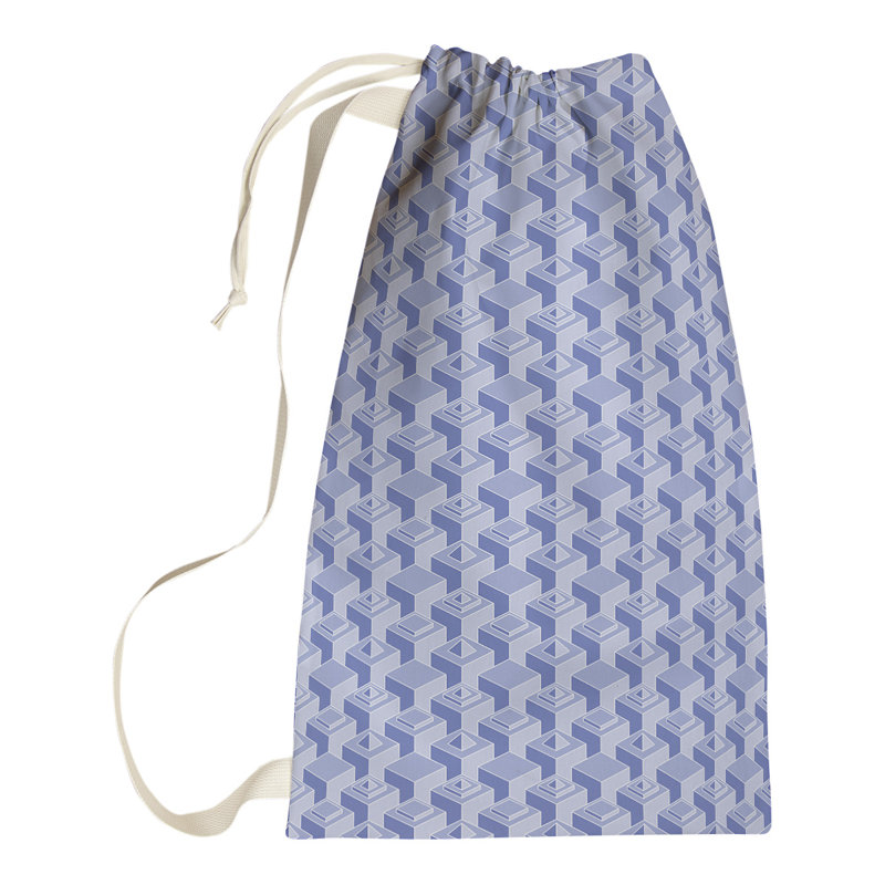 Jordao Laundry Hamper with Handles, 36" H x 28" W x 1.5" D, Blue