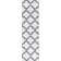 Tapis blanc / gris à poils longs Jasmyn