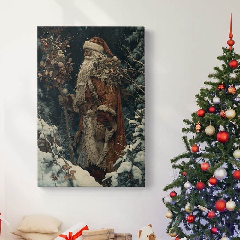 Art des Fêtes de Noël - Toile tendue avec châssis DCxxix, H 18 po x l 12 po