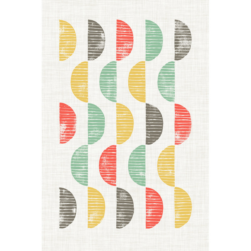 Mod Block Prints II by Grace Popp - Wrapped Canvas Painting, 46cm H x 30cm W
