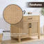 Meuble-lavabo simple autoportant Armanno 36 po avec comptoir en quartz et miroir