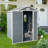 4x6 Resin Outdoor Storage Shed With Window Grey