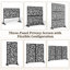 Écran d'intimité 72 po, panneaux d'intimité décoratifs autoportants pour balcon, cour et jardin-116177611