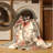 Machine Washable Ottwell Peony French Country Floral Rug in Beige – Beige Binding-1199784853