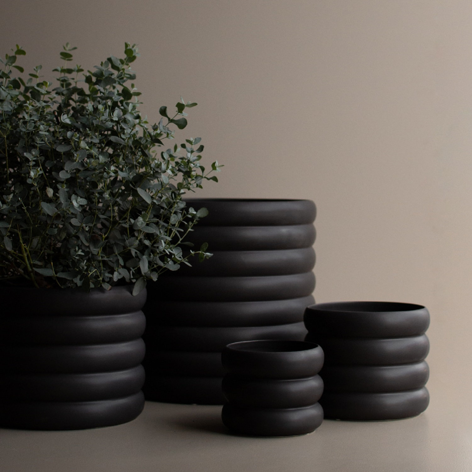 Ceramic Table Vase, 10.43" H x 10.63" W x 10.63" D