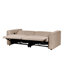 2 Seater Corduroy Electric Recliner Sofa with USB Port Sand Beige Bozhan