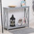 2-Tier Console Table, Sofa Side Table With Storage Shelf, X Design For Entryway, Living Room, And Hallway-262422493