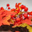AUTUMN BLAZE - 6ft x 10" Garland with Warm White LED Microbulbs  
