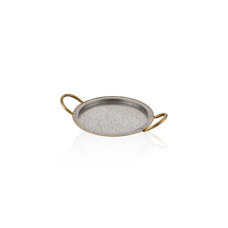 Aubepine Steel Tray, 5cm H x 35cm W x 43cm D