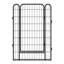 Rust - parc pour animaux de compagnie - 8 panneaux, enclos d'exercice pour chien de H 40,28 po avec fiche de protection de plancher, pour utilisation intérieure et extérieure