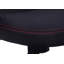 Chaise de bureau, jeux, hauteur réglable, pivotant, ergonomique, accoudoirs, bureau d'ordinateur, travail, tissu noir et rouge, métal noir, contemporain, moderne