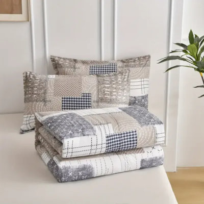 3-piece King Size Comforter Set, 1 Comforter + 2 Matching Pillowcases, Extremely Diverse Style Options, 5.12 Lbs All-season Bedding, 15.75×13.78×3.94 In Packaged Size For Easy Storage