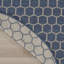 Tapis intérieur / extérieur à motif géométrique réversible bleu Canete-2049280704