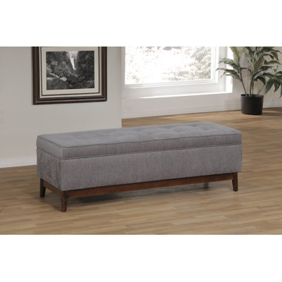 Gisbert Polyester Upholstered Storage Bench