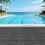 Carreaux de terrasse en plastique emboîtables, 44 paquets de tuiles de terrasse, 12 pouces x 12 pouces imperméables pour une utilisation toutes saisons, tuiles de terrasse pour piscine-121238061