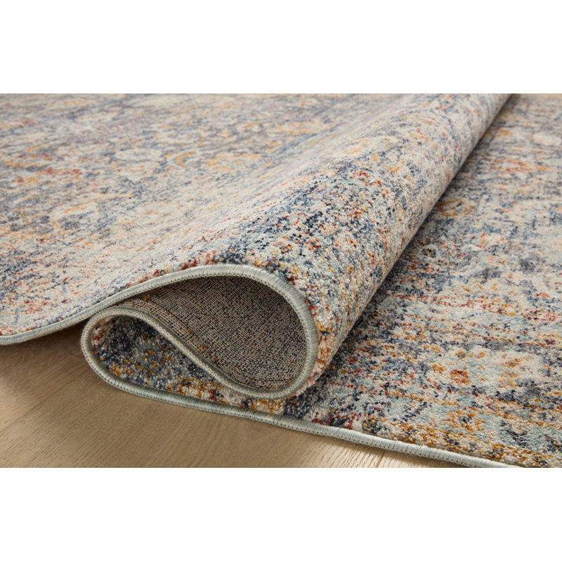 Tapis bleu marine / multicolore Angela Rose x Loloi Blake, Rectangle 7 pi 10 po x 10 pi 2 po