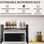 Adonnis Steel Baker's Rack with Microwave Compatibility