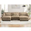 Canapé modulaire en U en forme de U avec deux repose-pieds mobiles, canapé d'angle moderne à 3 places avec coussins de taille, coussins décoratifs et accoudoirs Blostered, canapé convertible en forme de L pour le salon-2122452986