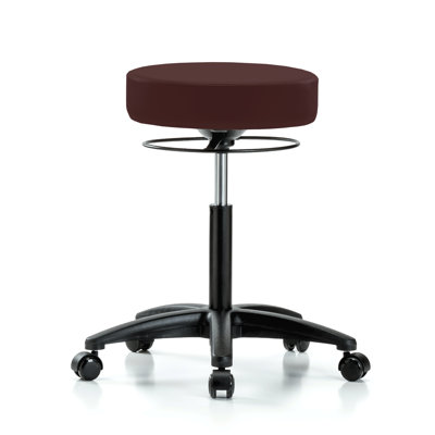 Adjustable Height Stool with Removable Casters/Wheels