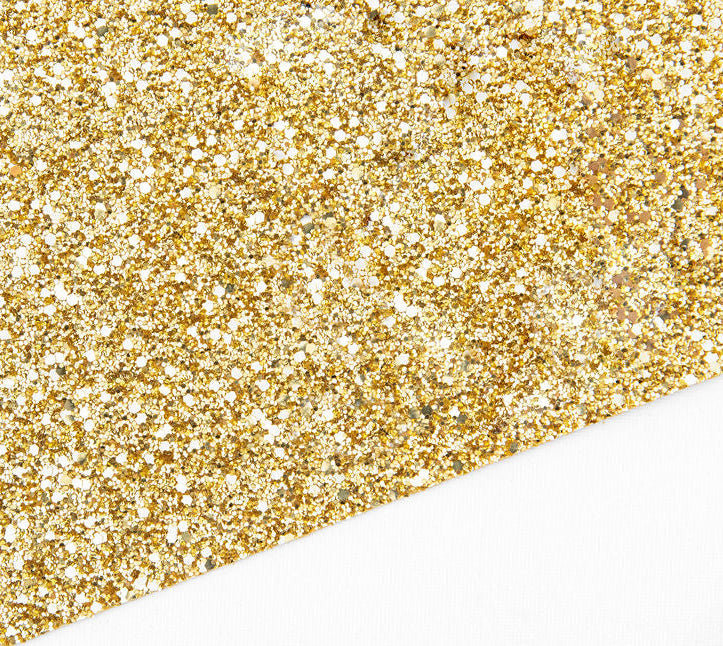Papier peint doré à paillettes de 55 po Crawford Gold - vendu à la verge, Doré