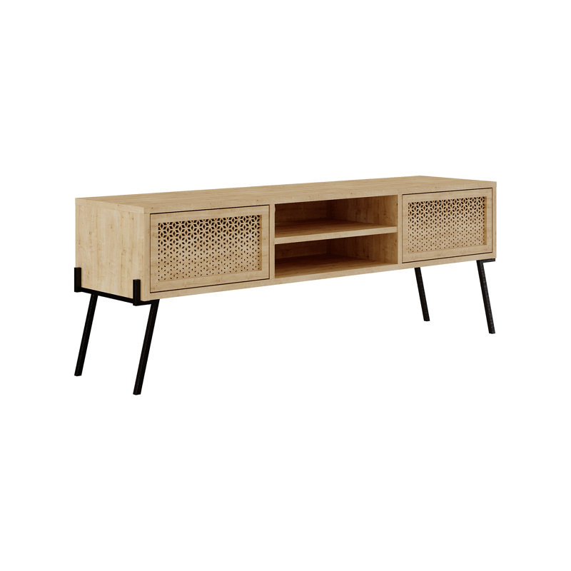 Bonita 2 Door TV Unit Stand for TVs up to 49", Oak