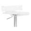 Tabouret pivotant réglable avec siège en acrylique transparent, base en métal fini, rotation à 360 °, basse, hauteur de 22 po à 31 po, charge de 100 lb, base ronde en ABS et capacité de charge du repose-pieds.