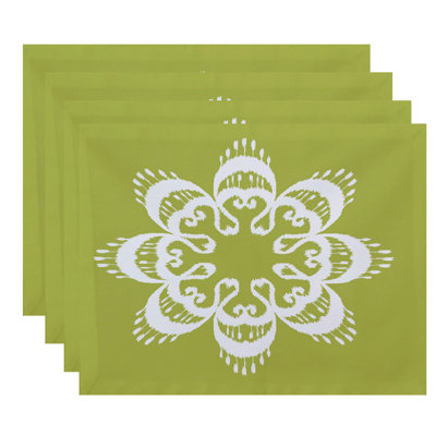 Feltner Polyester Geometric Rectangle Placemat