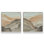 Ensemble de 2 impressions sur toile Amber Horizons