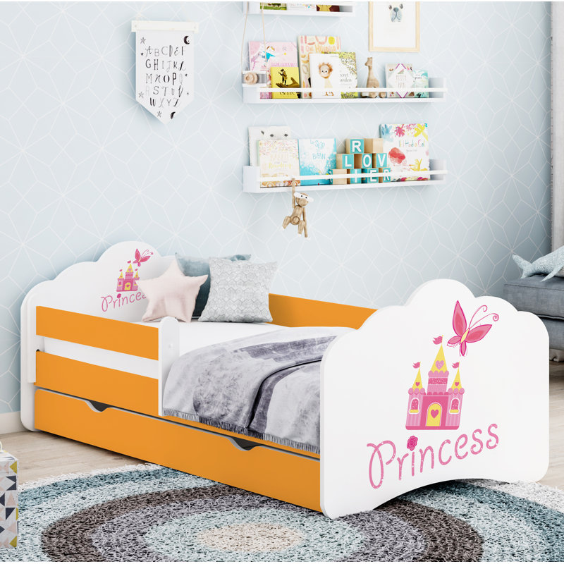 Quesada Cabin Bed Themed Beds, Orange, 80cm x 160cm