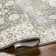 Delyse Oriental Machine Made Power Loomed Polyester Area Rug in Olive/Gold/Beige/Gray