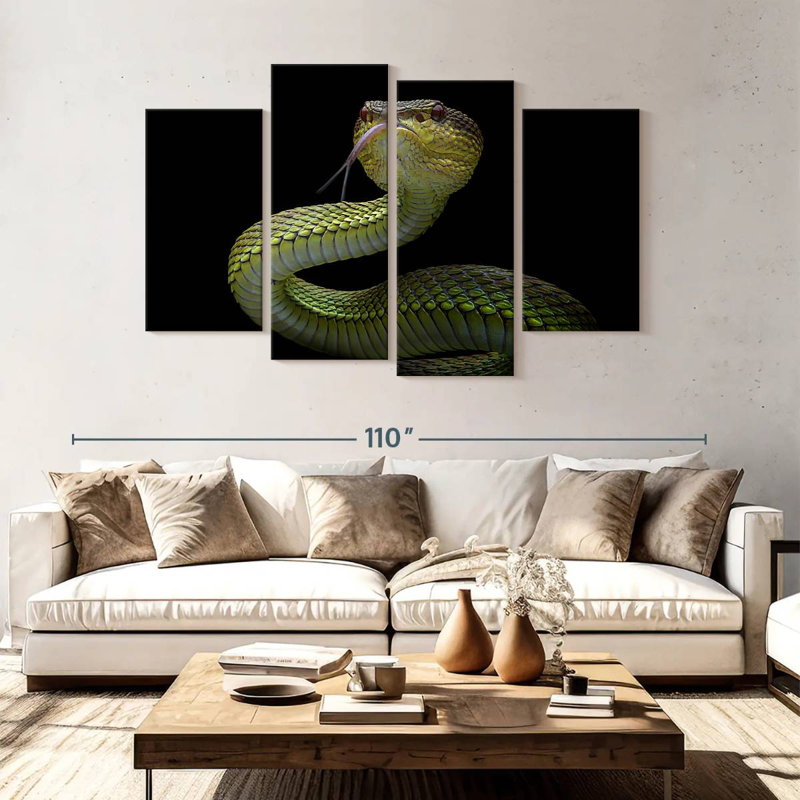 Brampt Venomous Viper, 54" H x 84" W