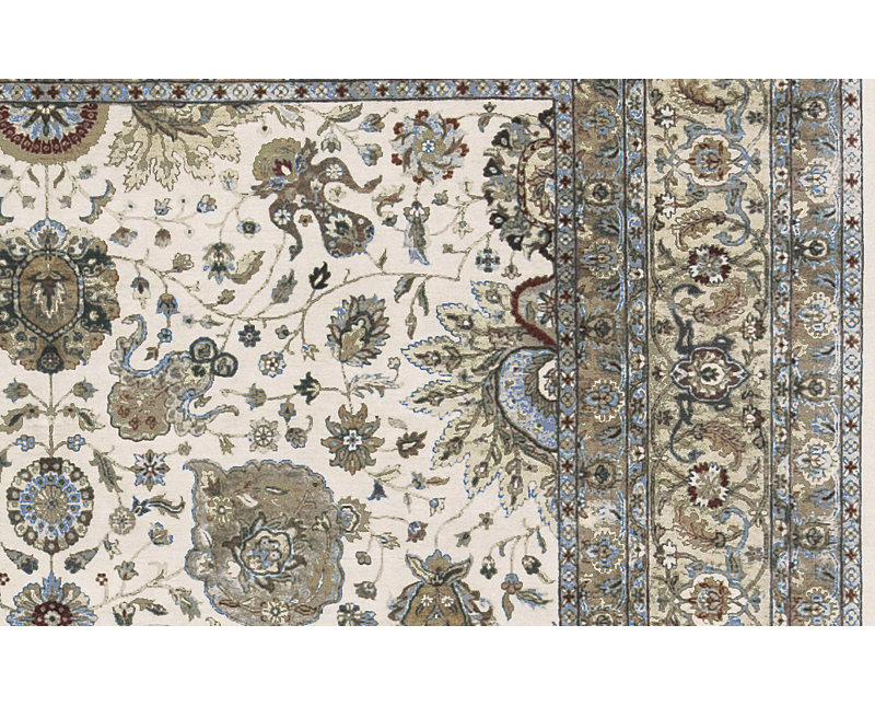 Kashan Wool Oriental Area Rug