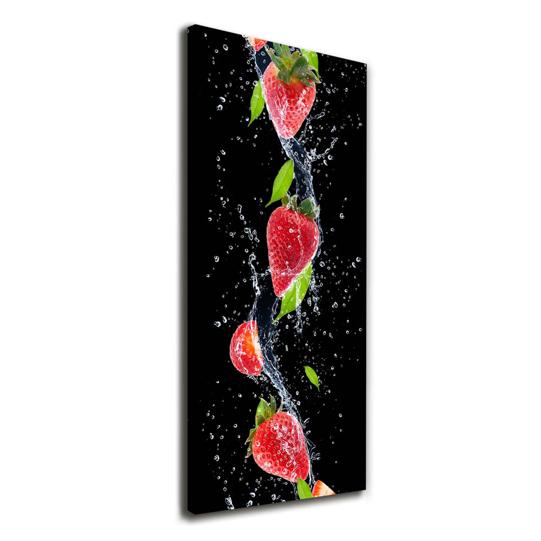 Erdbeeren - Kunstdrucke auf Leinwand - Wrapped Canvas