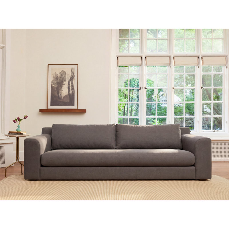 All-Natural Elevate Sofa 86", Cornflower Recycled Velvet